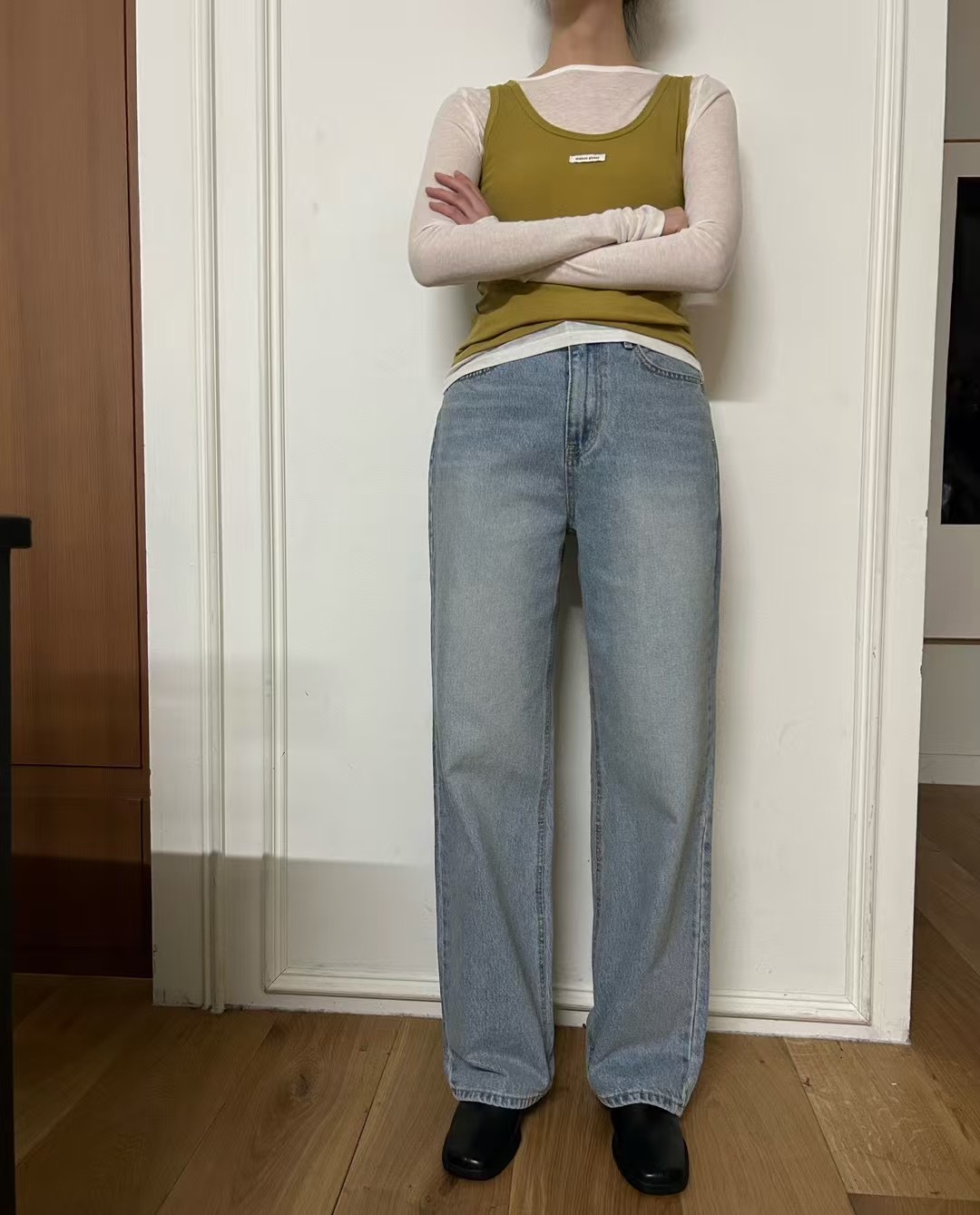 HEY BILLY韓國直郵㊣東大門實拍女裝新款休閑推薦人氣牛仔褲HEY BILLY牛仔褲