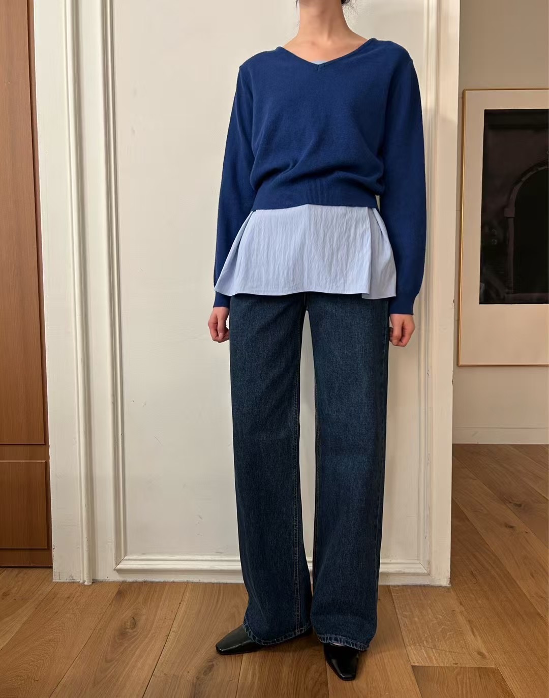 HEY BILLY韓國直郵㊣東大門實拍女裝新品職業推薦人氣牛仔褲HEY BILLY牛仔褲