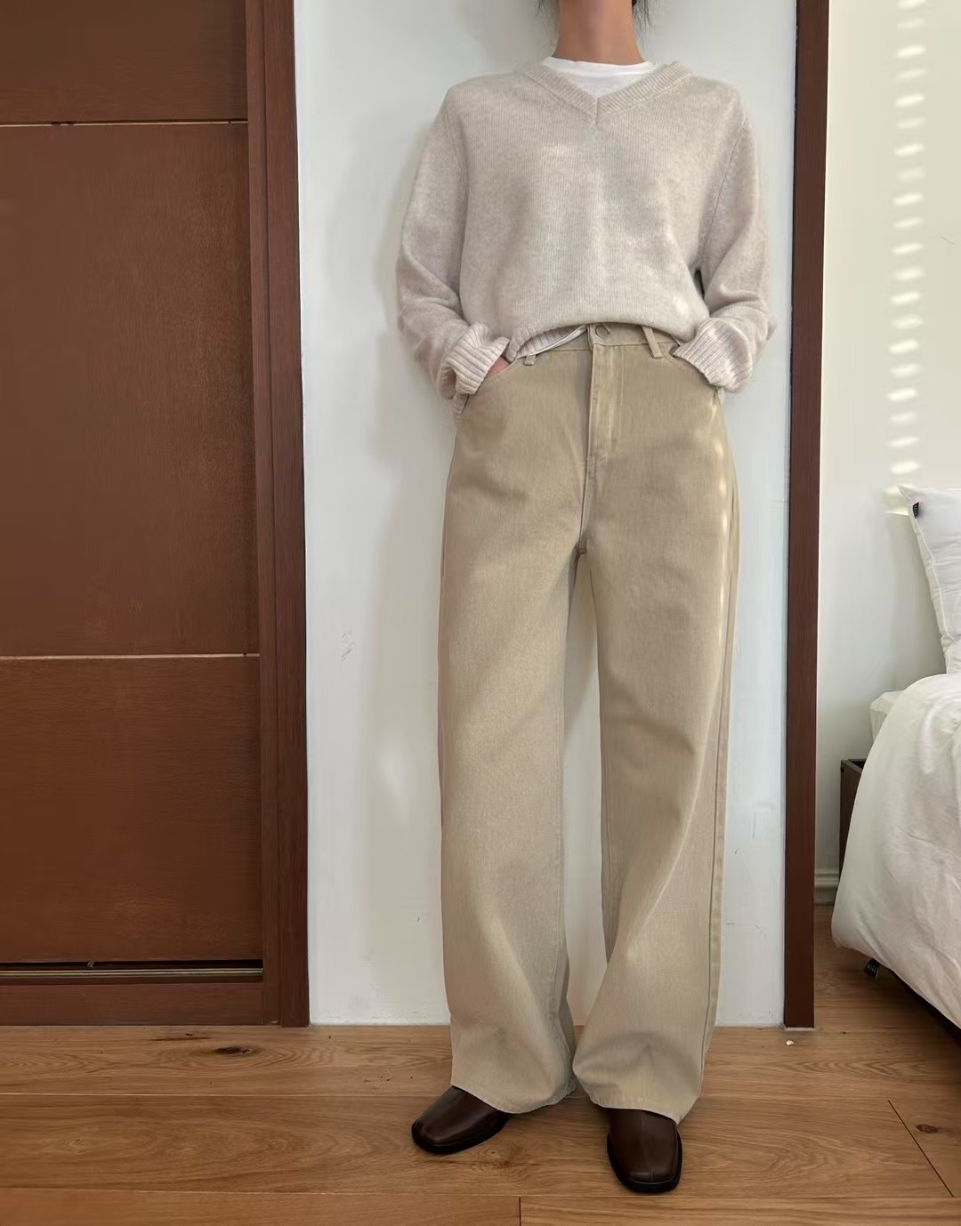 HEY BILLY韓國直郵㊣東大門實拍女裝新品25春夏休閑牛仔褲HEY BILLY牛仔褲圖色1