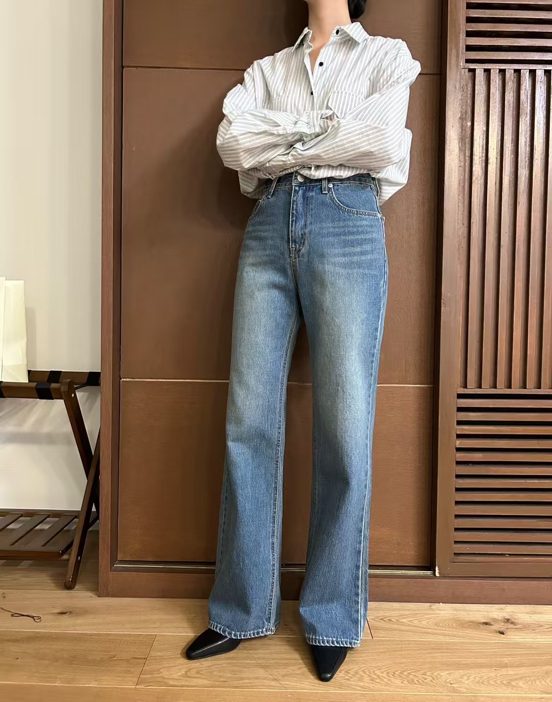 HEY BILLY直郵韓國代購㊣女裝新品25春夏職業時尚熱賣牛仔褲HEY BILLY牛仔褲