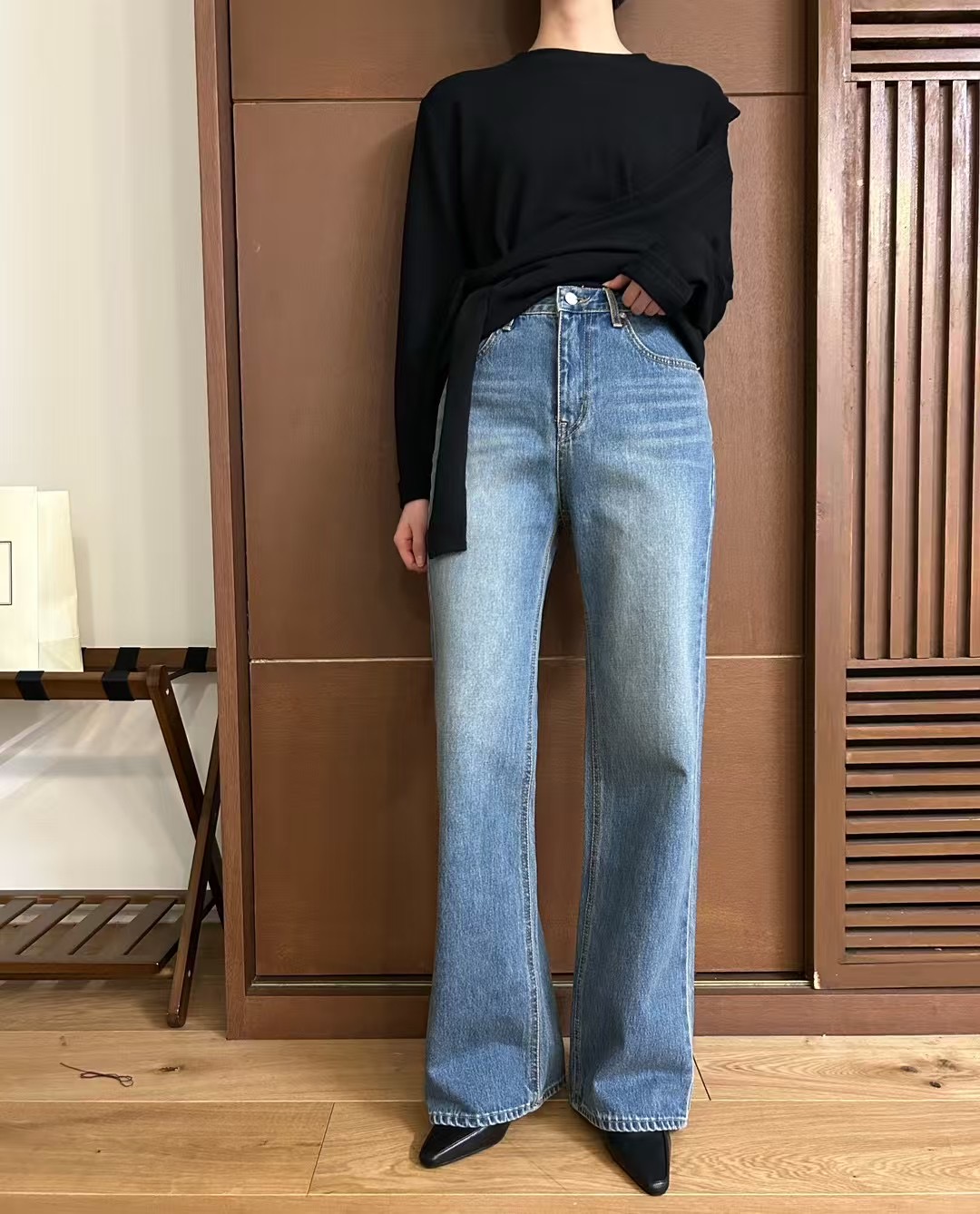 HEY BILLY直郵韓國代購㊣女裝新品25春夏職業時尚熱賣牛仔褲HEY BILLY牛仔褲