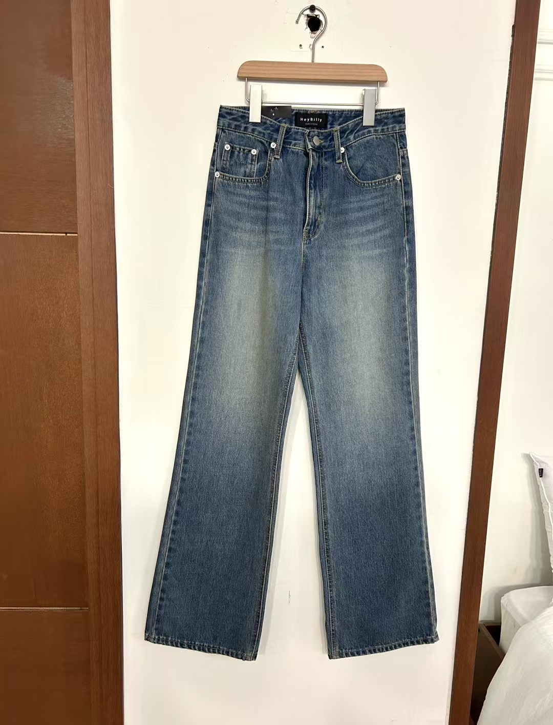 HEY BILLY直郵韓國代購㊣女裝新品25春夏職業時尚熱賣牛仔褲HEY BILLY牛仔褲
