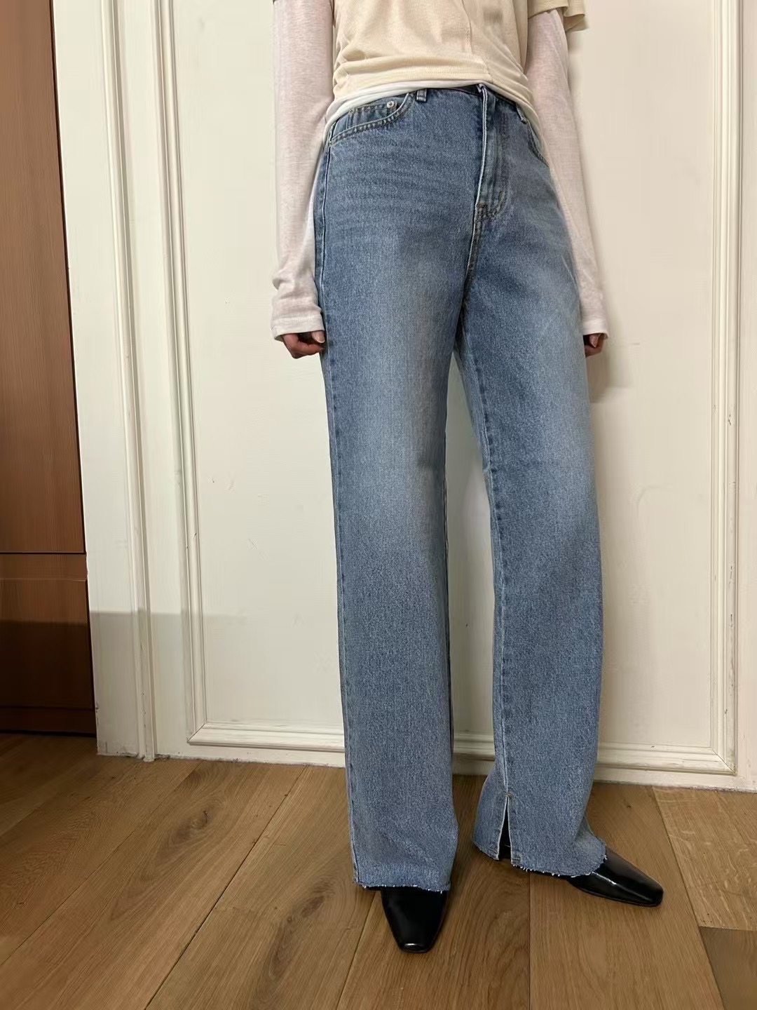 HEY BILLY韓國直郵㊣女裝新品休閑推薦職業人氣25春夏牛仔褲HEY BILLY牛仔褲