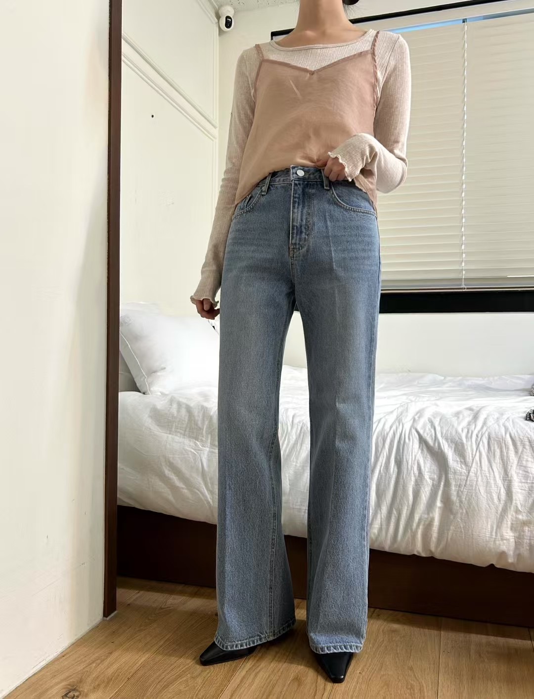 HEY BILLY韓國直郵㊣東大門實拍女裝新品25春夏推薦牛仔褲HEY BILLY牛仔褲