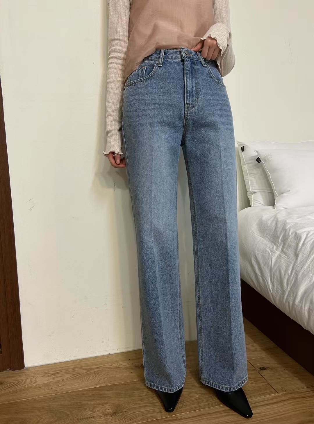 HEY BILLY韓國直郵㊣東大門實拍女裝新品25春夏推薦牛仔褲HEY BILLY牛仔褲