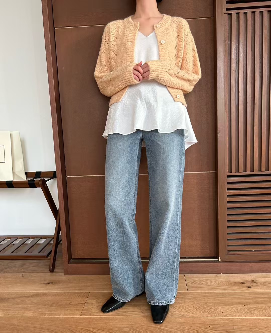 HEY BILLY韓國直郵㊣東大門實拍女裝新品休閑時尚25春夏牛仔褲HEY BILLY牛仔褲
