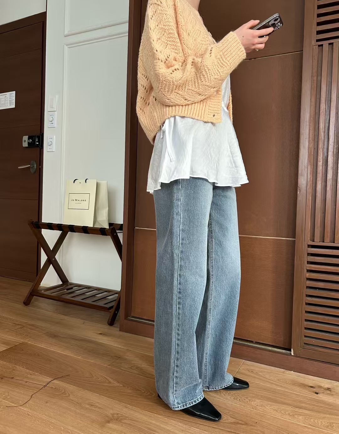 HEY BILLY韓國直郵㊣東大門實拍女裝新品休閑時尚25春夏牛仔褲HEY BILLY牛仔褲