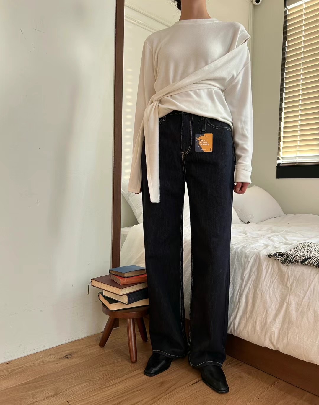 HEY BILLY韓國直郵㊣東大門實拍女裝新品人氣時尚推薦牛仔褲HEY BILLY牛仔褲