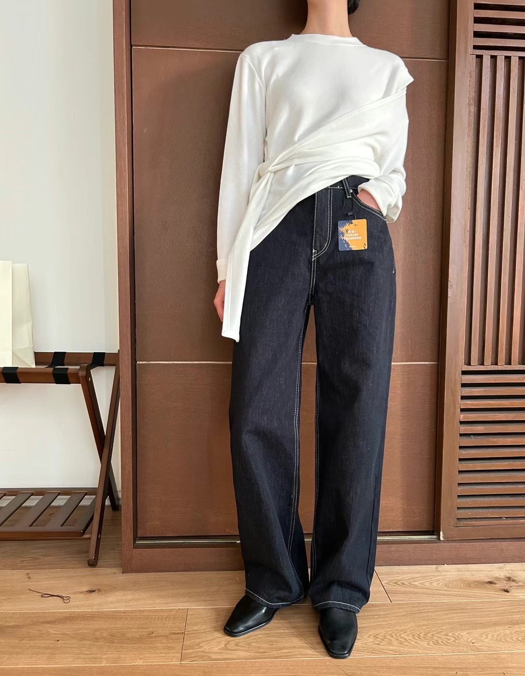 HEY BILLY韓國直郵㊣東大門實拍女裝新品人氣時尚推薦牛仔褲HEY BILLY牛仔褲