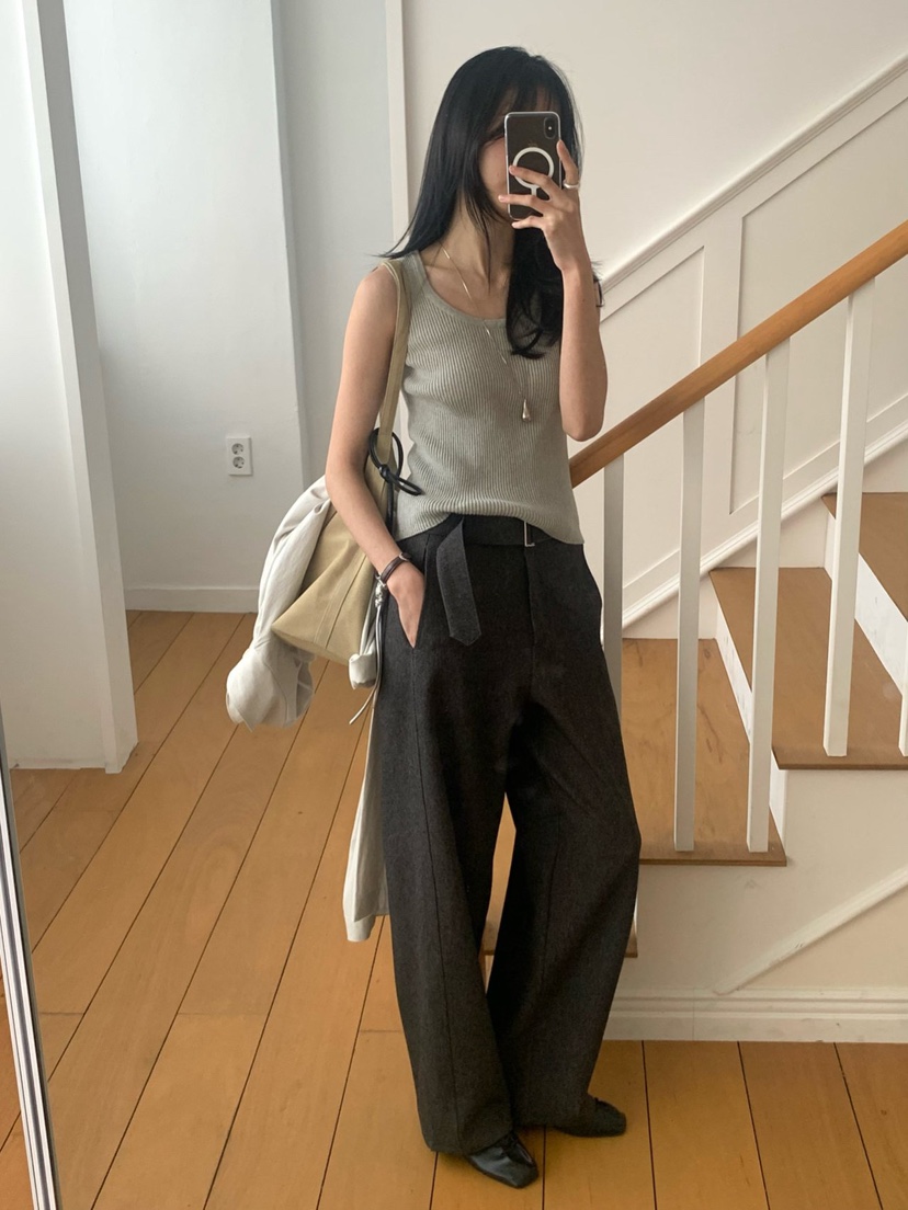 LOFN韓國直郵㊣女裝新品熱賣推薦時尚休閑25春夏正裝褲西褲LOFN正裝褲/西褲