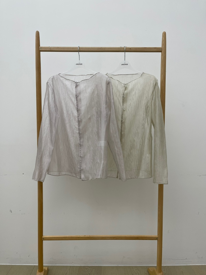 ATMOSPHERE韓國㊣直郵東大門代購女裝新款25春夏襯衫蕾絲衫ATMOSPHERE/BLING襯衫/蕾絲衫