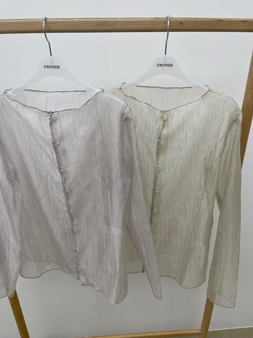 ATMOSPHERE韓國㊣直郵東大門代購女裝新款25春夏襯衫蕾絲衫ATMOSPHERE/BLING襯衫/蕾絲衫