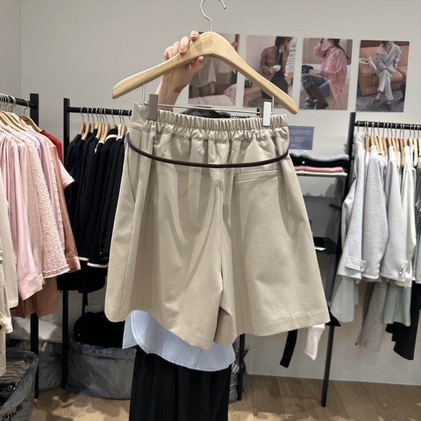 M.G.N韓國㊣直郵東大門代購女裝新品時尚人氣25春夏短褲含腰帶MAGNET短褲