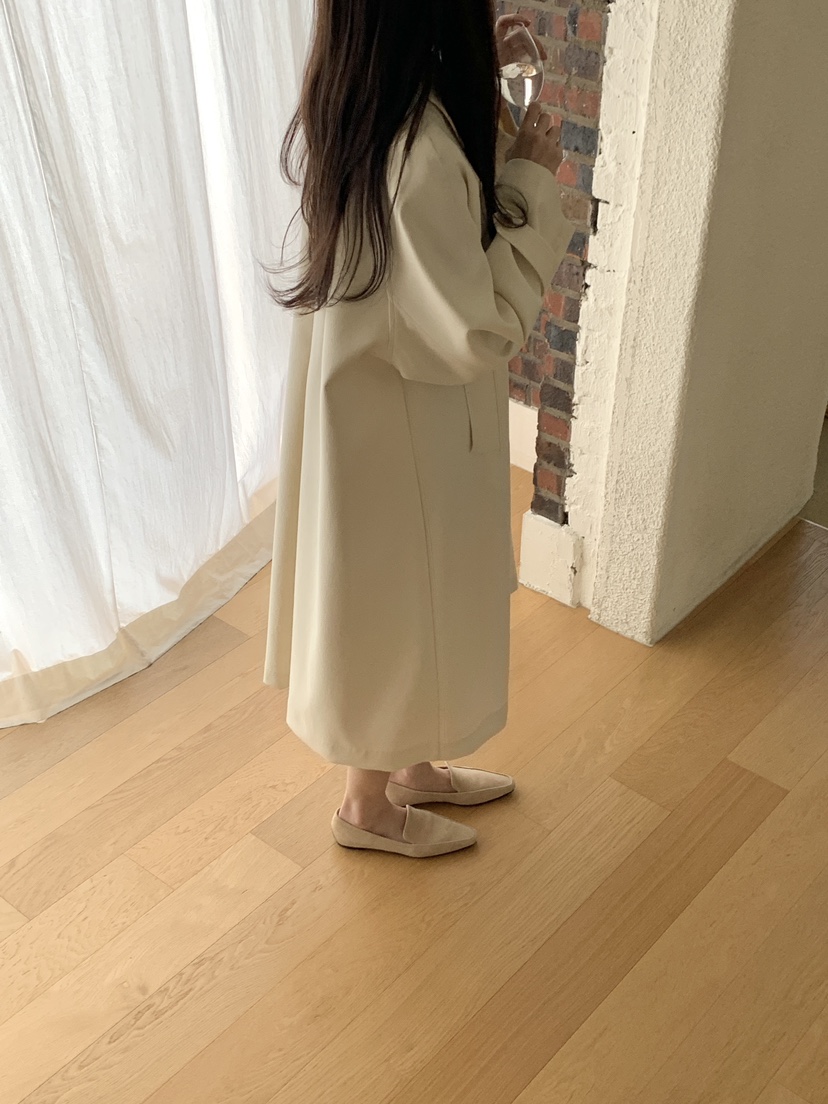LOGARDEN韓國直郵㊣東大門實拍女裝新款推薦25春夏中長款大衣LO GARDEN中長款大衣