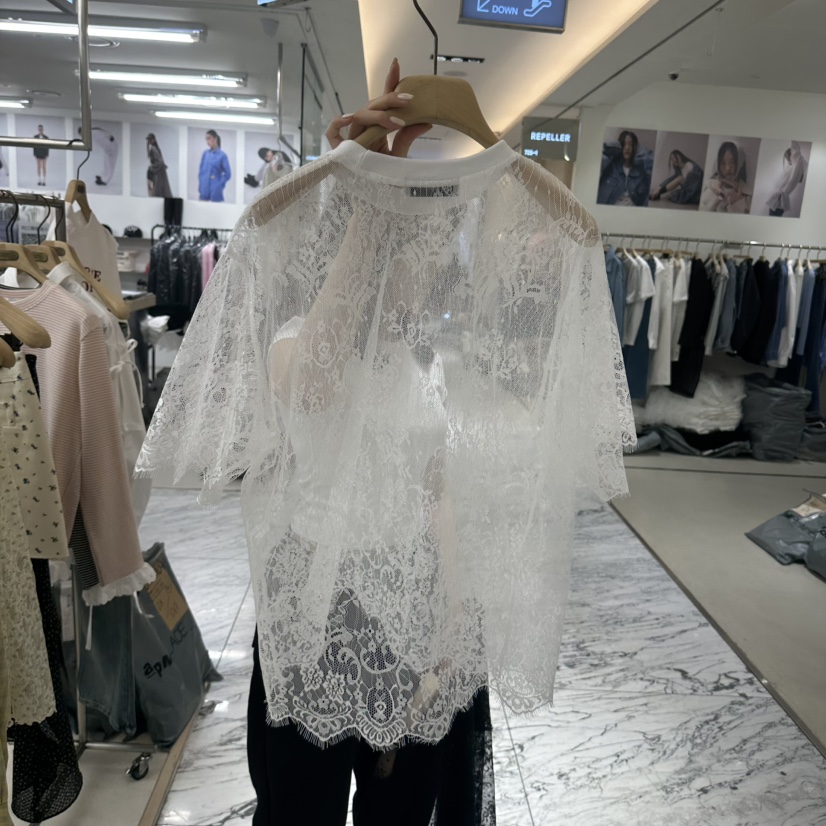 FORMING-P韓國直郵㊣女裝新品推薦25春夏職業熱賣襯衫蕾絲衫FORMING-P襯衫/蕾絲衫