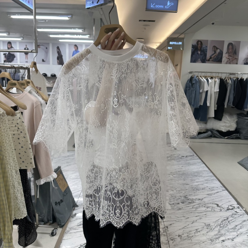 FORMING-P韓國直郵㊣女裝新品推薦25春夏職業熱賣襯衫蕾絲衫FORMING-P襯衫/蕾絲衫圖色1