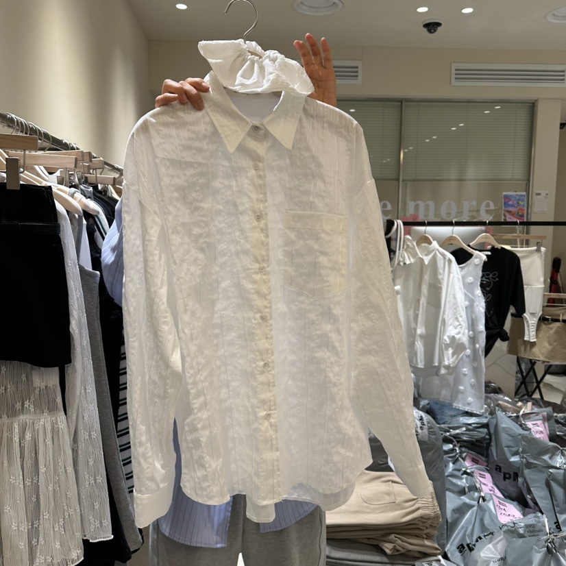 MOREMORE韓國㊣直郵東大門代購女裝新品推薦襯衫蕾絲衫含頭飾more more襯衫/蕾絲衫圖色1