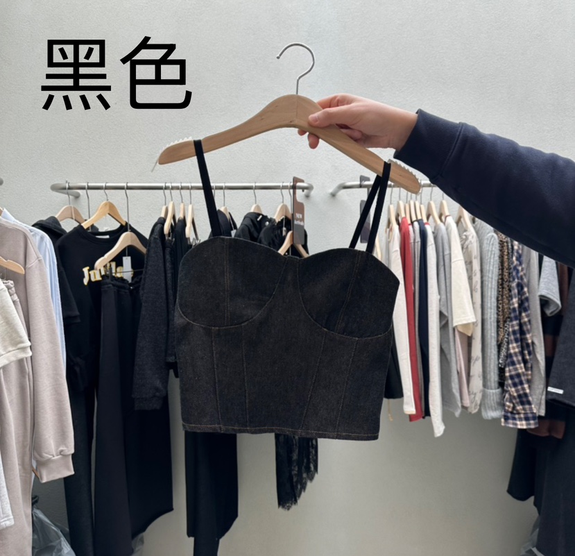 HUMMING BIRD韓國直郵㊣東大門實拍女裝新款職業休閑吊帶背心HUMMING BIRD吊帶/背心圖色1