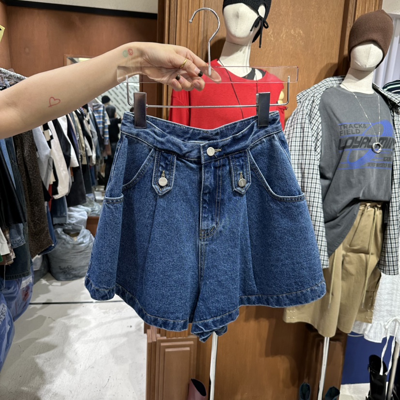 AMOUR直郵韓國代購㊣女裝新品職業熱賣休閑推薦25春夏人氣短褲AMOUR短褲圖色1