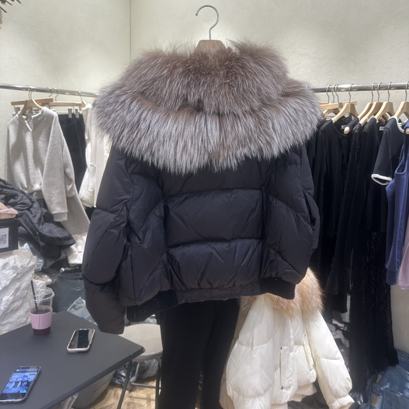 FLAMME TOIT韓國㊣直郵東大門代購女裝新品休閑短款羽絨服填充鴨絨FLAMME TOIT短款羽絨服
