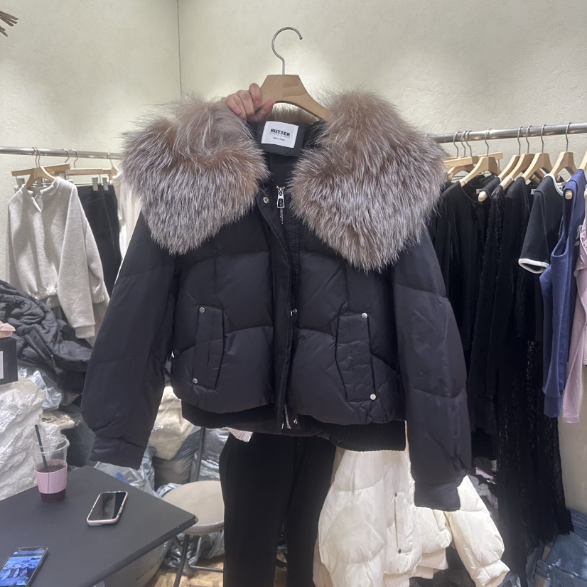 FLAMME TOIT韓國㊣直郵東大門代購女裝新品休閑短款羽絨服填充鴨絨FLAMME TOIT短款羽絨服圖色2