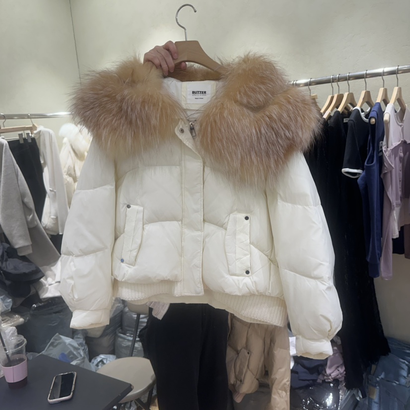 FLAMME TOIT韓國㊣直郵東大門代購女裝新品休閑短款羽絨服填充鴨絨FLAMME TOIT短款羽絨服圖色3