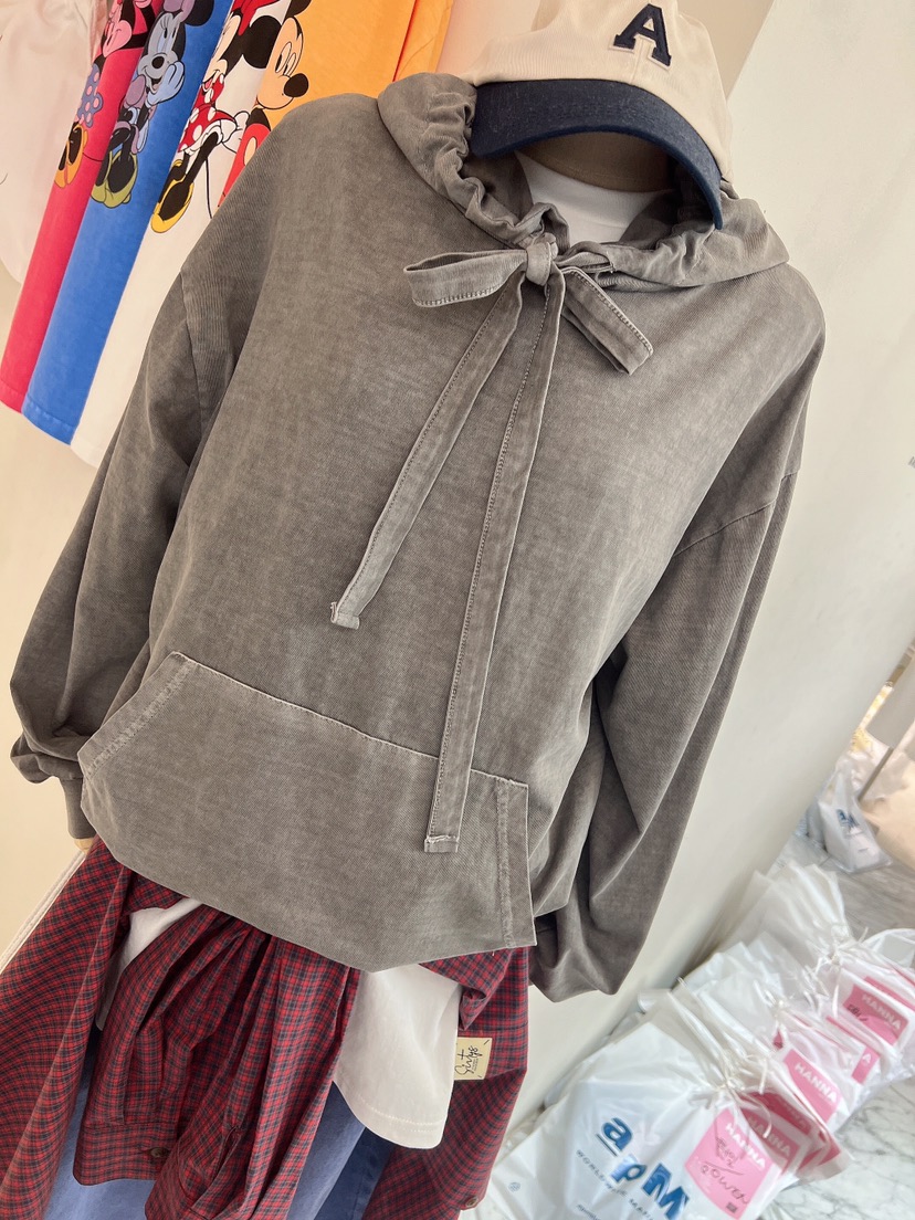 HANNA-A直郵韓國代購㊣女裝新品職業熱賣時尚25春夏人氣衛衣HANNA-A衛衣