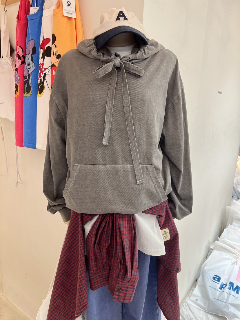 HANNA-A直郵韓國代購㊣女裝新品職業熱賣時尚25春夏人氣衛衣HANNA-A衛衣圖色2