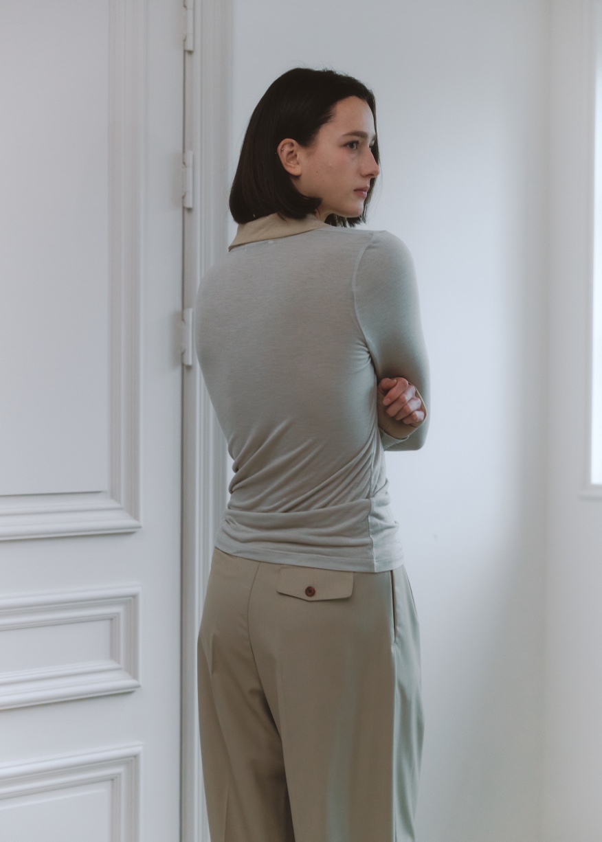 FAVE直郵韓國代購㊣女裝新款時尚25春夏休閑人氣職業長袖T恤FAVE/FAVOURITE長袖T恤