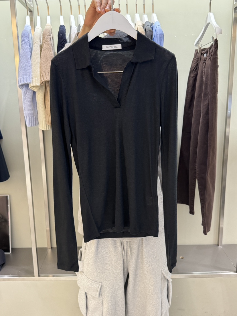 FAVE直郵韓國代購㊣女裝新款時尚25春夏休閑人氣職業長袖T恤FAVE/FAVOURITE長袖T恤圖色6