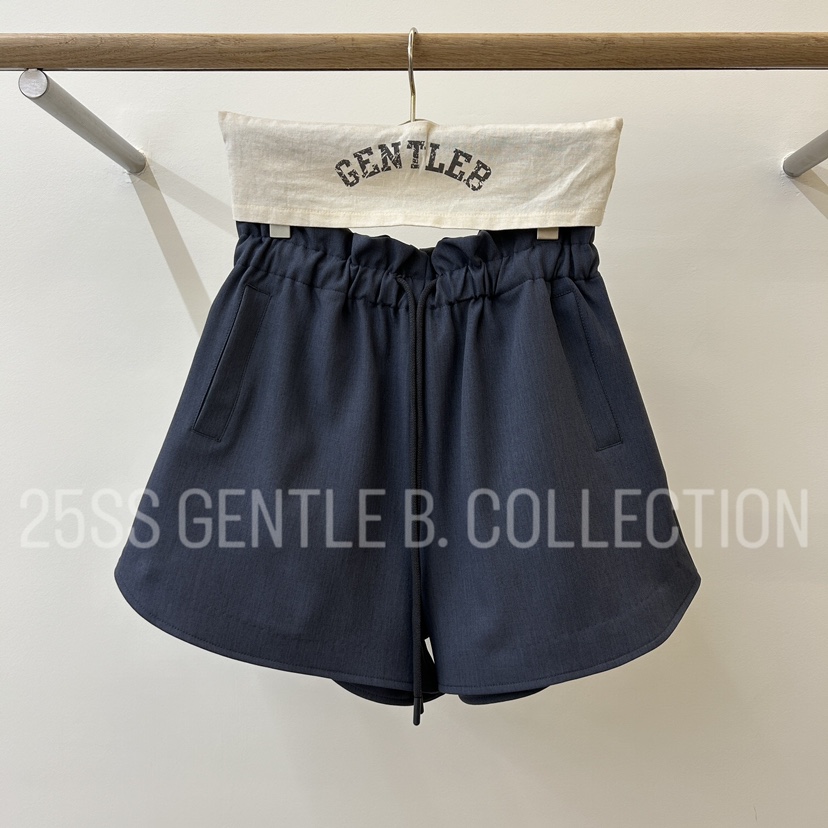 GENTLE B直郵韓國代購㊣女裝新品25春夏推薦人氣熱賣休閑短褲GENTLE B/LOVENTINA短褲圖色1