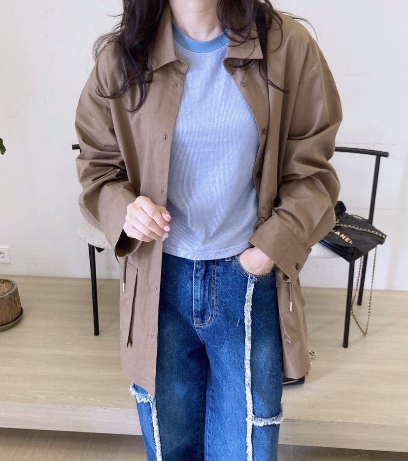 HANNA-A韓國㊣直郵東大門代購女裝新款25春夏時尚休閑夾克HANNA夾克