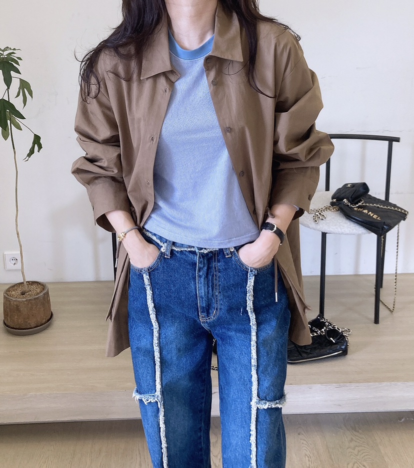 HANNA-A韓國㊣直郵東大門代購女裝新款25春夏時尚休閑夾克HANNA夾克