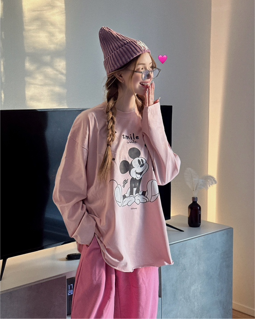 TOLL直郵韓國代購㊣女裝新款職業人氣時尚熱賣25春夏長袖T恤TOLL長袖T恤