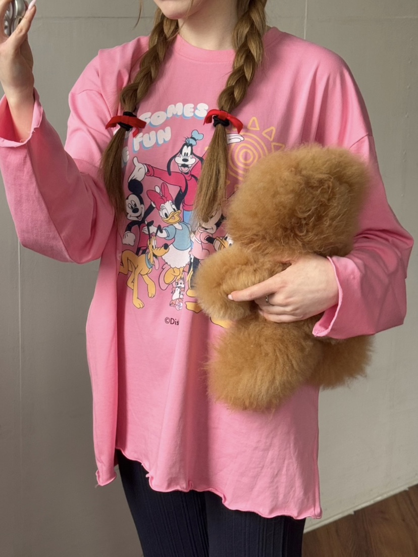 TOLL韓國㊣直郵東大門代購女裝新品人氣時尚25春夏職業長袖T恤TOLL長袖T恤