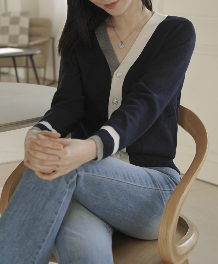 I BLLE直郵韓國代購㊣女裝新款熱賣25春夏人氣職業推薦針織衫I BLLE針織衫
