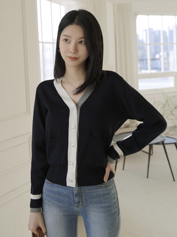 I BLLE直郵韓國代購㊣女裝新款熱賣25春夏人氣職業推薦針織衫I BLLE針織衫