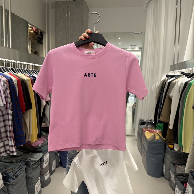 ARTE STUDIO直郵韓國代購㊣女裝新品25春夏時尚推薦職業T恤ARTE STUDIOT恤圖色2