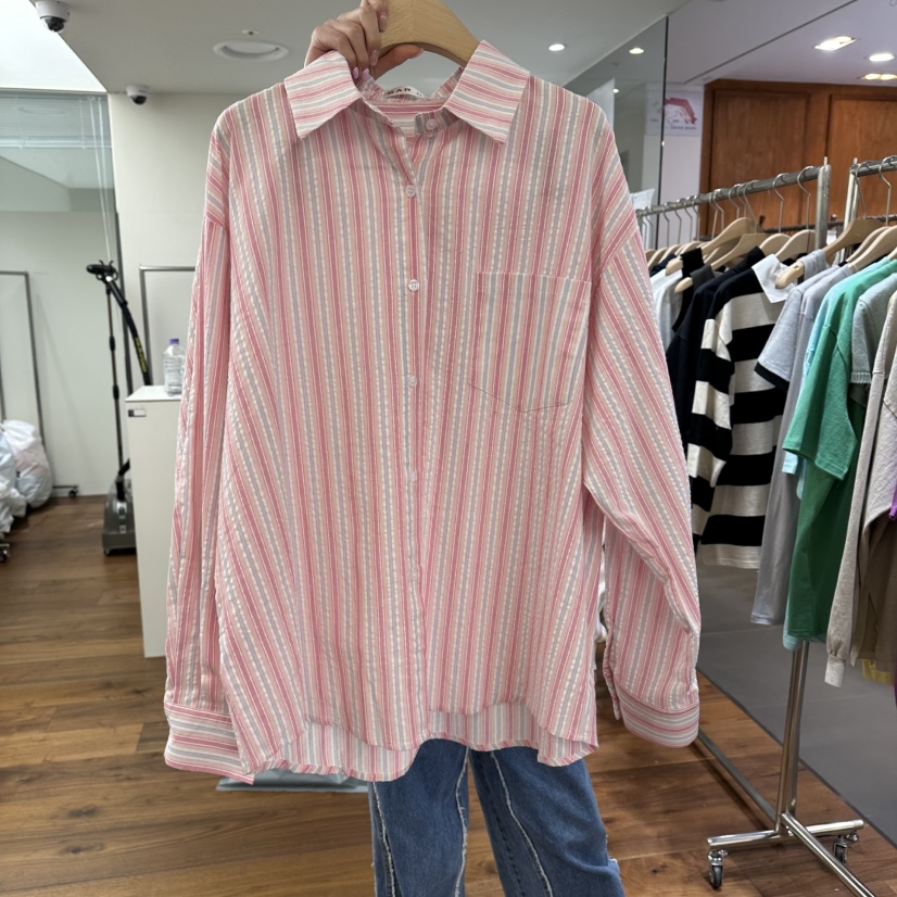 FFULLBAR韓國直郵㊣東大門實拍女裝新品休閑時尚襯衫蕾絲衫DELI JENNY襯衫/蕾絲衫