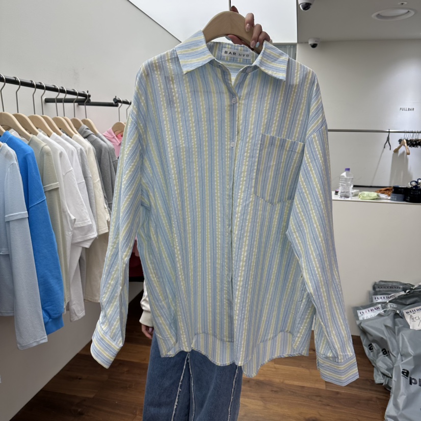 FFULLBAR韓國直郵㊣東大門實拍女裝新品休閑時尚襯衫蕾絲衫DELI JENNY襯衫/蕾絲衫圖色2