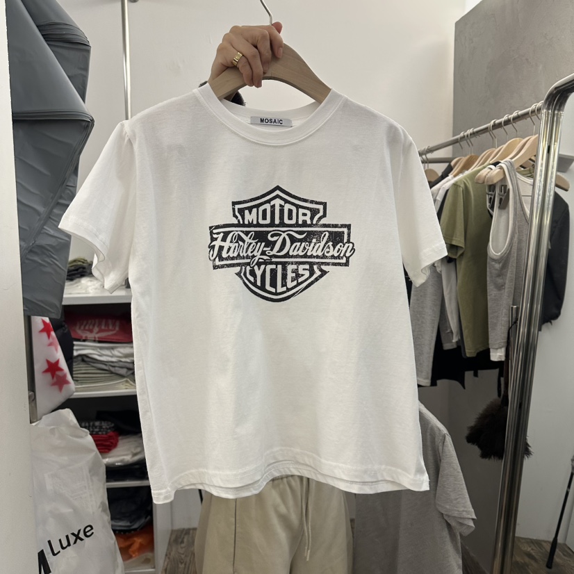 MOSAIC韓國直郵㊣女裝新款休閑25春夏熱賣職業時尚推薦人氣T恤MOSAICT恤圖色1