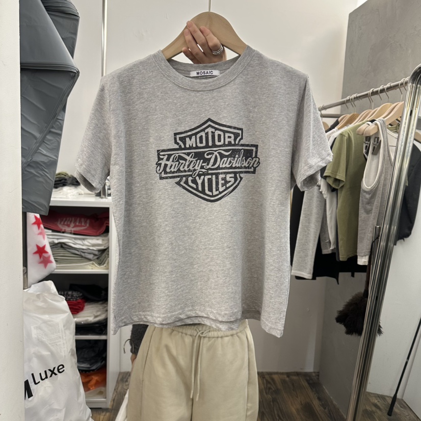 MOSAIC韓國直郵㊣女裝新款休閑25春夏熱賣職業時尚推薦人氣T恤MOSAICT恤圖色2