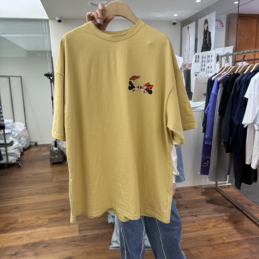 FFULLBAR韓國㊣直郵東大門代購女裝新品人氣職業25春夏時尚T恤DELI JENNYT恤圖色2