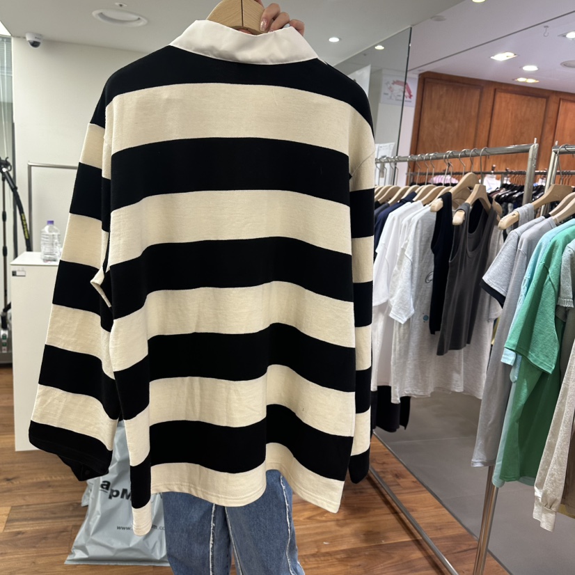 FFULLBAR韓國直郵㊣女裝新品熱賣職業人氣25春夏休閑長袖T恤DELI JENNY長袖T恤