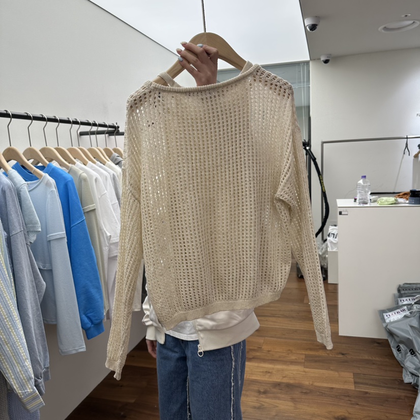 FFULLBAR韓國直郵㊣東大門實拍女裝新品25春夏熱賣針織衫雙層DELI JENNY針織衫