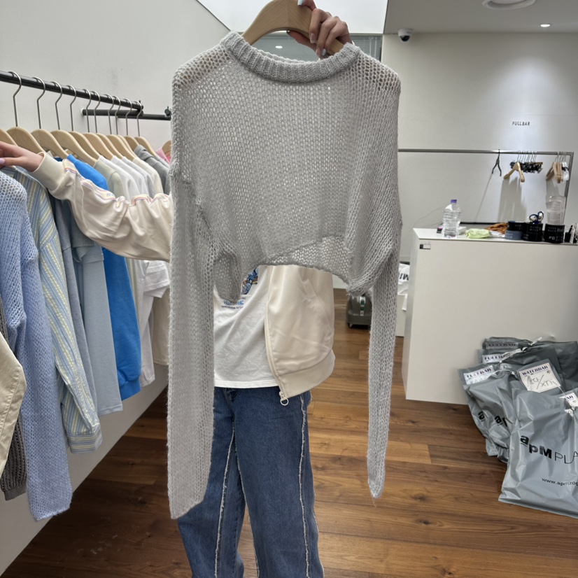 FFULLBAR直郵韓國代購㊣女裝新品休閑時尚推薦職業針織衫羊毛DELI JENNY針織衫圖色2