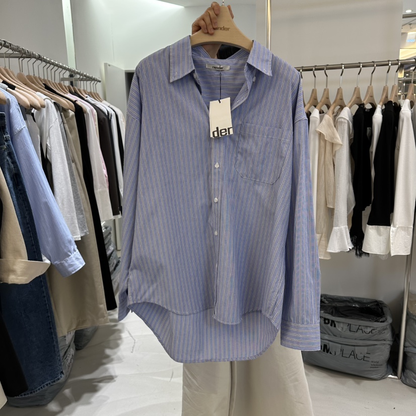 RENDER韓國直郵㊣東大門實拍女裝新品休閑25春夏襯衫蕾絲衫RENDER襯衫/蕾絲衫圖色2