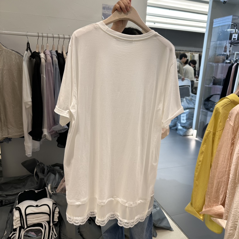 FLORAL直郵韓國代購㊣女裝新品推薦休閑熱賣時尚25春夏職業T恤FLORALT恤