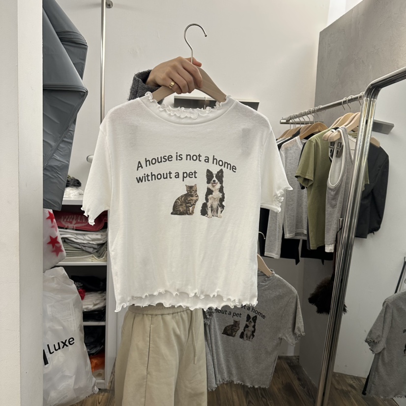 MOSAIC直郵韓國代購㊣女裝新款熱賣時尚25春夏休閑人氣職業T恤MOSAICT恤圖色1