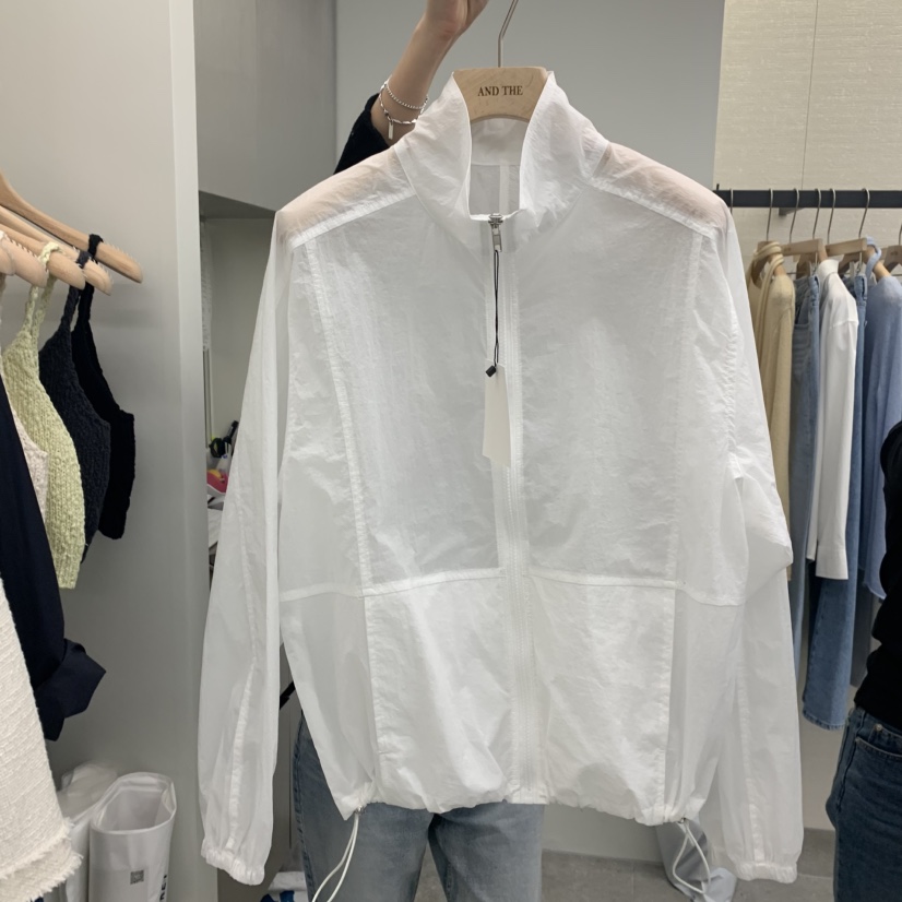 AND THE韓國直郵㊣女裝新品時尚職業休閑25春夏熱賣夾克口袋AND THE夾克